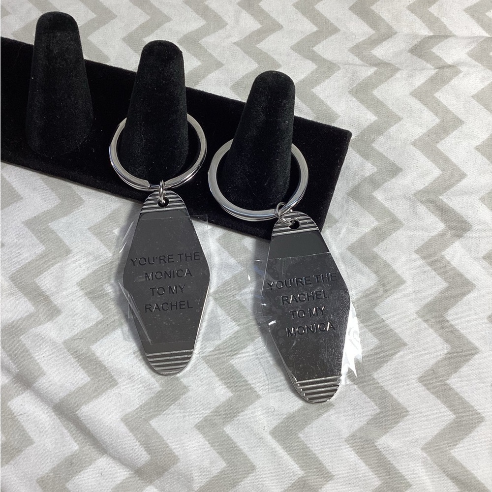 Friends Keychain (Rachel and Monica)